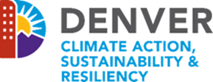 Logo for Denver office of Climate Action, Sustainability & Resiliency