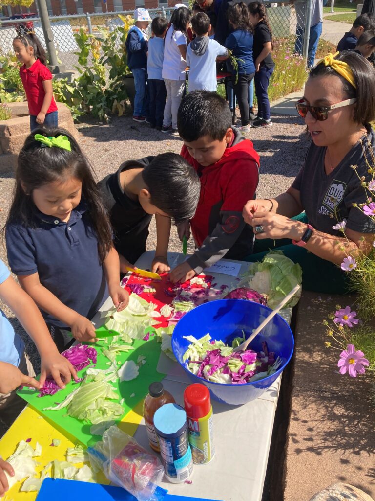 Students enjoying cooking classes - Denver Urban Gardens