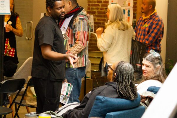 Gardeners chatting at 2026 DUG Symposium
