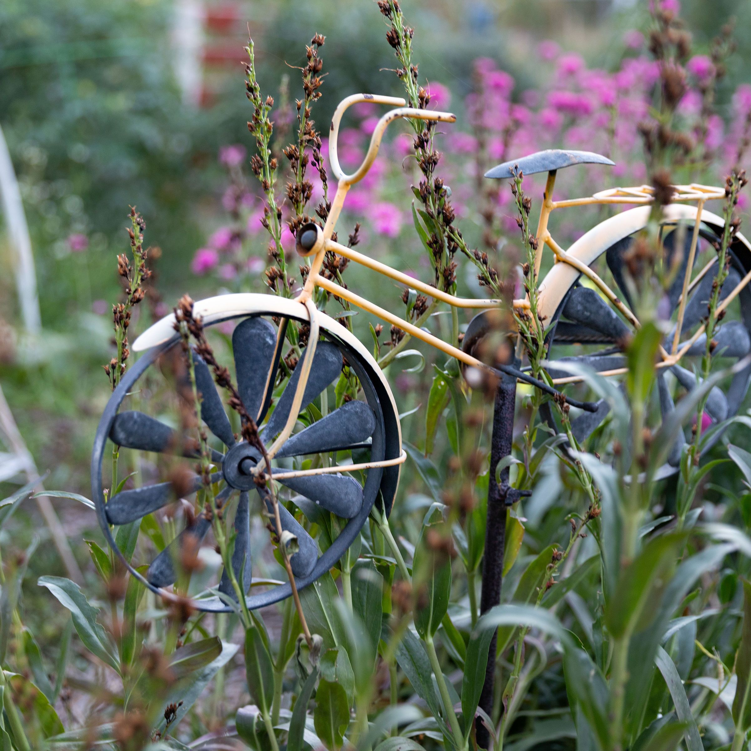 metal bicycle artwork