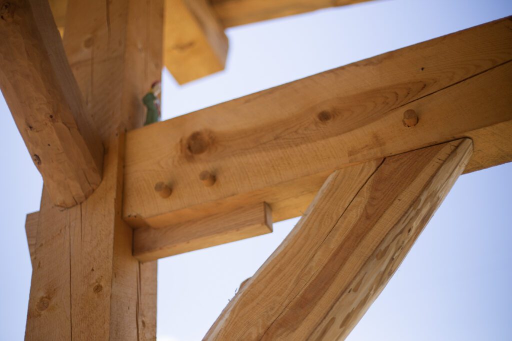 Moody_ElevatedDB_CommGarden__0095 - Denver Urban Gardens closeup of wood feature