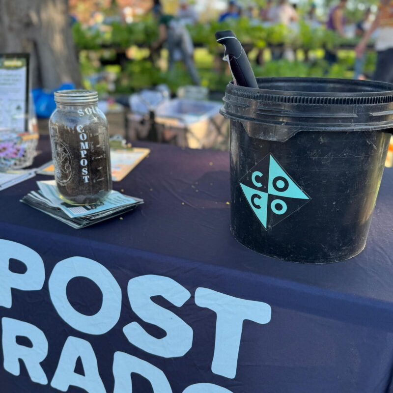 compost colorado bin on table